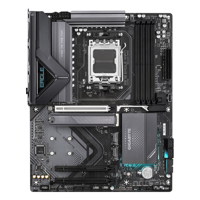Материнская плата Gigabyte X870 EAGLE WIFI7 (rev. 1.x), ATX, 1xAM5, AMD X870, 4xDDR5-8200MHz (до 256GB), 3xM.2, 4xSATA3, 1xPCIe 5.0 x16, HDMI, 1x2.5GbE, Wi-Fi 7