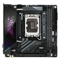 Материнская плата Gigabyte Z890I AORUS ULTRA, Mini-ITX, 1xLGA1851, Intel Z890, 2xDDR5 (до 128GB), 2xM.2, 2xSATA3, 1xPCIe 5.0 x16, DP/HDMI/Thunderbolt 4, 1x2.5GbE, Wi-Fi 7 — фото 1