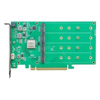 Плата расширения M.2 HighPoint R1104, 4 внутр. (4× M.2), 4× M.2 2242/2260/2280/22110 NVMe (PCIe 3.0 x4 на каждый), NVMe, PCIe 3.0 x16, FH (R1104-121R1C) — фото 2