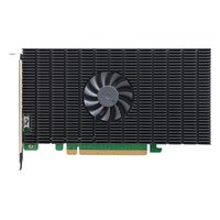 Плата расширения M.2 HighPoint R1504, 4 внутр. (4× M.2), 4× M.2 2242/2260/2280/22110 NVMe (PCIe 4.0 x4 на каждый), NVMe, PCIe 4.0 x16, FH (R1504-183R3C) — фото 1