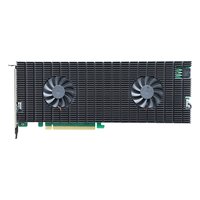Плата расширения M.2 HighPoint R1508, 8 внутр. (8× M.2), 8× M.2 2242/2260/2280 NVMe (PCIe 4.0 x4 на каждый), NVMe, PCIe 4.0 x16, FH (R1508-253R3C) — фото 1
