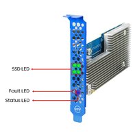 NVMe-адаптер HighPoint R7624A, 16 внутр. (2× MCIO 8i (SFF-TA-1016)), NVMe, RAID 0,1,10,Single Disk, PCIe 5.0 x16, LP (R7624A-41C0000) — фото 5