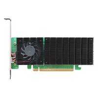 Плата расширения M.2 HighPoint SSD7502, 2 внутр. (2× M.2), 2× M.2 2242/2260/2280 NVMe (PCIe 4.0 x4 на каждый), NVMe, RAID 0,1,Single Disk, PCIe 4.0 x16, LP (SSD7502-111R1C) — фото 1
