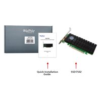 Плата расширения M.2 HighPoint SSD7502, 2 внутр. (2× M.2), 2× M.2 2242/2260/2280 NVMe (PCIe 4.0 x4 на каждый), NVMe, RAID 0,1,Single Disk, PCIe 4.0 x16, LP (SSD7502-111R1C) — фото 5