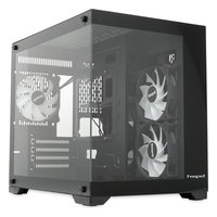 Корпус HSPD F330-TGBK-ARGB, Mini Tower, mATX/Mini-ITX, без БП, стекло, чёрный — фото 3
