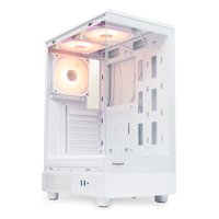 Корпус HSPD F510-TGWH-ARGB, Midi Tower, ATX/mATX/Mini-ITX, без БП, стекло, белый — фото 2