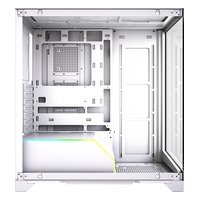 Корпус HSPD F550-TGWH, Midi Tower, ATX/mATX/Mini-ITX, без БП, стекло, белый — фото 1