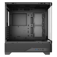 Корпус HSPD F560-TGBK, Midi Tower, ATX/mATX/Mini-ITX, без БП, стекло, чёрный — фото 2