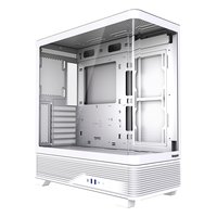 Корпус HSPD F560-TGWH, Midi Tower, ATX/mATX/Mini-ITX, без БП, стекло, белый — фото 1
