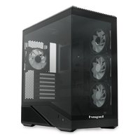 Корпус HSPD F711-TGBK-ARGB, Midi Tower, ATX/mATX/Mini-ITX, без БП, стекло, чёрный — фото 3