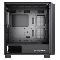 Корпус HSPD F750-TGBK, Midi Tower, ATX/mATX/Mini-ITX, без БП, стекло, чёрный — фото 3