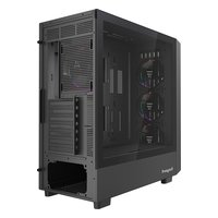 Корпус HSPD F760-TGBK-ARGB, Midi Tower, E-ATX/ATX/mATX/Mini-ITX, без БП, стекло, чёрный — фото 3