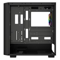Корпус HSPD F760-TGBK-ARGB, Midi Tower, E-ATX/ATX/mATX/Mini-ITX, без БП, стекло, чёрный — фото 4
