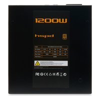 Блок питания HSPD HST-1200GF-BK 1200W, ATX, 80 PLUS Gold, модульный, 4xPCIe 6+2 — фото 4