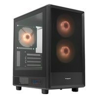 Корпус HSPD M310-TGBK-ARGB, Mini Tower, mATX/Mini-ITX, без БП, стекло, чёрный — фото 1
