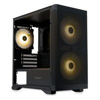 Корпус HSPD M320-TGBK-ARGB, Mini Tower, mATX/Mini-ITX, без БП, стекло, чёрный — фото 2