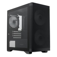 Корпус HSPD M320-TGBK-ARGB, Mini Tower, mATX/Mini-ITX, без БП, стекло, чёрный — фото 3