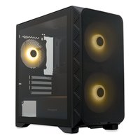 Корпус HSPD M321-TGBK-ARGB, Mini Tower, mATX/Mini-ITX, без БП, стекло, чёрный — фото 1