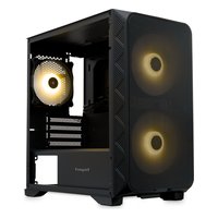 Корпус HSPD M321-TGBK-ARGB, Mini Tower, mATX/Mini-ITX, без БП, стекло, чёрный — фото 2