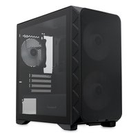 Корпус HSPD M321-TGBK-ARGB, Mini Tower, mATX/Mini-ITX, без БП, стекло, чёрный — фото 3