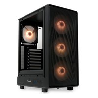 Корпус HSPD M510-TGBK-ARGB, Midi Tower, ATX/mATX/Mini-ITX, без БП, стекло, чёрный — фото 2
