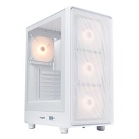 Корпус HSPD M510-TGWH-ARGB, Midi Tower, ATX/mATX/Mini-ITX, без БП, стекло, белый — фото 1