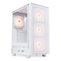 Корпус HSPD M510-TGWH-ARGB, Midi Tower, ATX/mATX/Mini-ITX, без БП, стекло, белый — фото 2