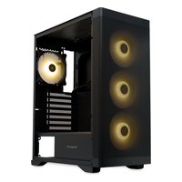 Корпус HSPD M520-TGBK-ARGB, Midi Tower, ATX/mATX/Mini-ITX, без БП, стекло, чёрный — фото 2