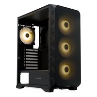 Корпус HSPD M521-TGBK-ARGB, Midi Tower, ATX/mATX/Mini-ITX, без БП, стекло, чёрный — фото 2