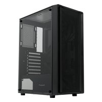 Корпус HSPD M530-TGBK, Midi Tower, ATX/mATX/Mini-ITX, без БП, стекло, чёрный — фото 1