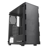 Корпус HSPD M550-TGBK, Midi Tower, ATX/mATX/Mini-ITX, без БП, стекло, чёрный — фото 1