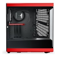 Корпус HYTE Y40 Cherry, Midi Tower, ATX/mATX/Mini-ITX, без БП, стекло, чёрный/красный (CS-HYTE-Y40-BR) — фото 4