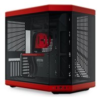 Корпус HYTE Y70 Cherry, Midi Tower, E-ATX/ATX/mATX/Mini-ITX, без БП, стекло, чёрный/красный (CS-HYTE-Y70-BR) — фото 1
