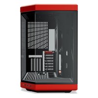 Корпус HYTE Y70 Cherry, Midi Tower, E-ATX/ATX/mATX/Mini-ITX, без БП, стекло, чёрный/красный (CS-HYTE-Y70-BR) — фото 2