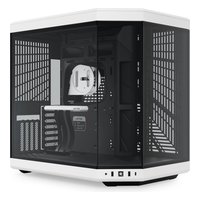 Корпус HYTE Y70 Panda, Midi Tower, E-ATX/ATX/mATX/Mini-ITX, без БП, стекло, чёрный/белый (CS-HYTE-Y70-BW) — фото 1
