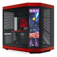 Корпус HYTE Y70 Touch Infinite Cherry, Midi Tower, E-ATX/ATX/mATX/Mini-ITX, без БП, стекло, чёрный/красный (CS-HYTE-Y70TTI-RB) — фото 1