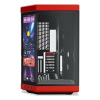 Корпус HYTE Y70 Touch Infinite Cherry, Midi Tower, E-ATX/ATX/mATX/Mini-ITX, без БП, стекло, чёрный/красный (CS-HYTE-Y70TTI-RB) — фото 2