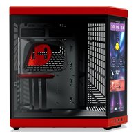 Корпус HYTE Y70 Touch Infinite Cherry, Midi Tower, E-ATX/ATX/mATX/Mini-ITX, без БП, стекло, чёрный/красный (CS-HYTE-Y70TTI-RB) — фото 3