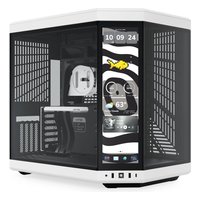 Корпус HYTE Y70 Touch Infinite Panda, Midi Tower, E-ATX/ATX/mATX/Mini-ITX, без БП, стекло, белый/чёрный (CS-HYTE-Y70TTI-WB) — фото 1