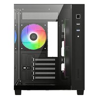 Корпус ID-COOLING VIEW 500 ARGB, Mini Tower, mATX/Mini-ITX, без БП, стекло, чёрный — фото 3