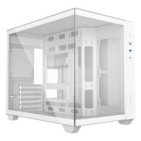 Корпус ID-COOLING VIEW 500, Mini Tower, mATX/Mini-ITX, без БП, стекло, белый — фото 1