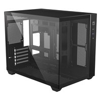 Корпус ID-COOLING VIEW 500, Mini Tower, mATX/Mini-ITX, без БП, стекло, чёрный — фото 2