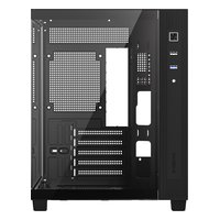 Корпус ID-COOLING VIEW 500, Mini Tower, mATX/Mini-ITX, без БП, стекло, чёрный — фото 3