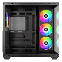 Корпус ID-COOLING VIEW 510 ARGB, Midi Tower, ATX/mATX/Mini-ITX, без БП, стекло, чёрный — фото 4