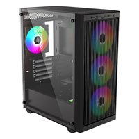 Корпус ID-COOLING WARE 300 ARGB, Mini Tower, mATX/Mini-ITX, без БП, стекло, чёрный — фото 2