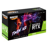 Видеокарта INNO3D GeForce RTX 3050 TWIN X2 V2 6GB GDDR6/96-bit, PCIe 4.0, 1xHDMI+1xDP+1xDVI-D, 2 слота, без доп. питания (N30502-06D6-1880VA60) — фото 3