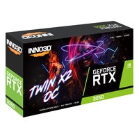 Видеокарта INNO3D GeForce RTX 3050 TWIN X2 OC 8GB GDDR6/128-bit, PCIe 4.0, 1xHDMI+1xDP+1xDVI-D, 2 слота, 1x6-pin (N30502-08D6X-1711VA41) — фото 3