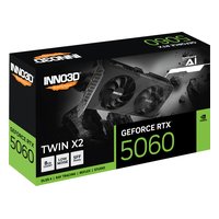 INNO3D N50602-08D7-195071N — Видеокарта GeForce RTX 5060 TWIN X2 8GB GDDR7/128-bit, PCIe 5.0, 1xHDMI+3xDP, 2 слота, 1x8-pin — фото 3