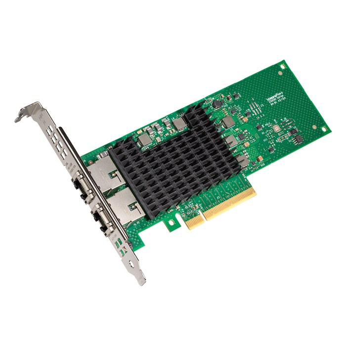 Сетевая карта Intel X710-T2L, 2× RJ45 10 GbE, Intel X710-AT2, PCIe 3.0 x8, LP (FH-планка в комплекте) (X710T2LBLK)