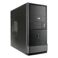 Корпус InWin EAR002, Midi Tower, ATX/mATX, без БП, чёрный/серебристый (6151358) — фото 1